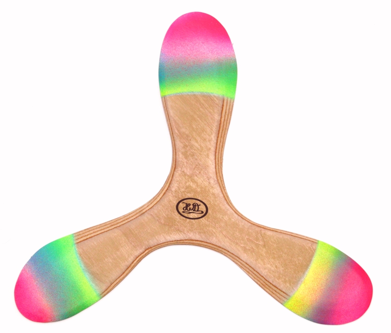 Boomerang 2 Farben Fluggerät Neu Sport 2 Bumerang s Urlaub Spaß 