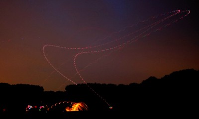 Bumerangs bei Nacht