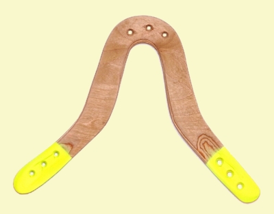 Dreiflügler Bumerang für Rechtshänder Boomerang BHOOT 55 gr 